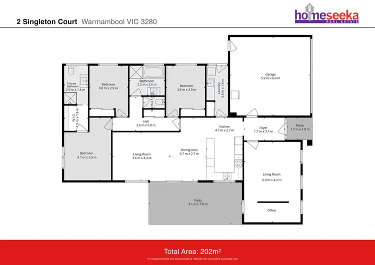 Floorplan of Homely house listing, 2 Singleton Court, Warrnambool VIC 3280