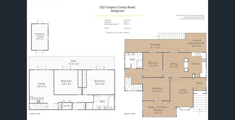 Floorplan of Homely house listing, 222 Coopers Camp Road, Ashgrove QLD 4060