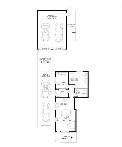 Floorplan of Homely unit listing, 2/331 Brighton Road, North Brighton SA 5048