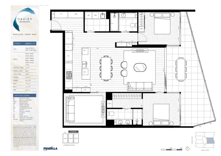Floorplan of Homely house listing, 41005/11 Pidgeon Close, West End QLD 4101