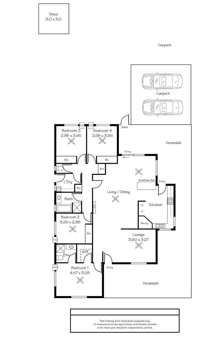 Floorplan of Homely house listing, 136 Sanderling Drive, Djugun WA 6725