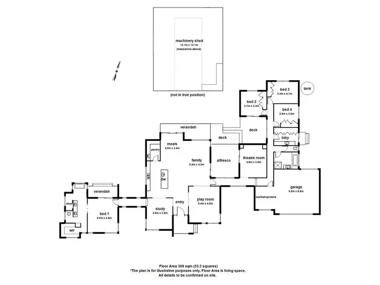 Floorplan of Homely house listing, 8 Haynes Close, Bunyip VIC 3815