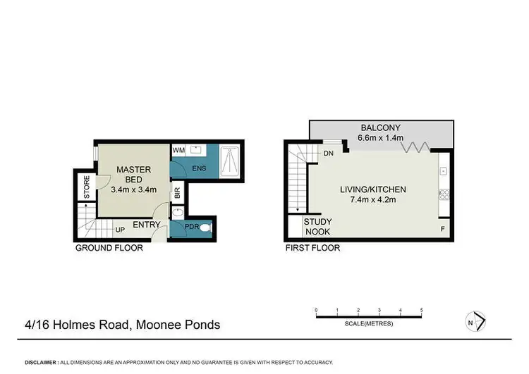 Floorplan of Homely apartment listing, 4/16 Holmes Road, Moonee Ponds VIC 3039