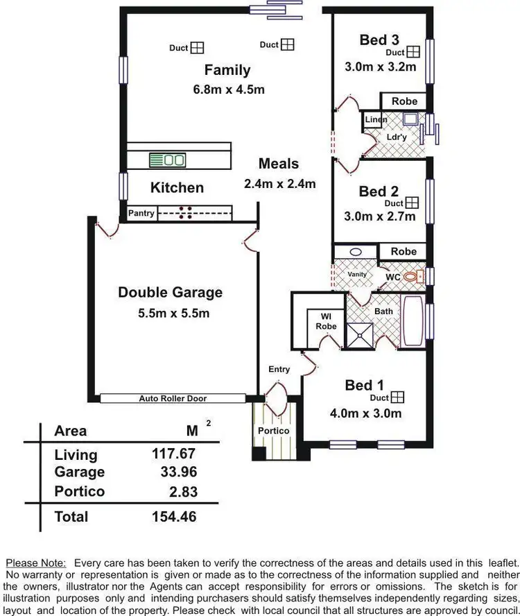 Floorplan of Homely house listing, 25B Crozier Avenue, Modbury SA 5092