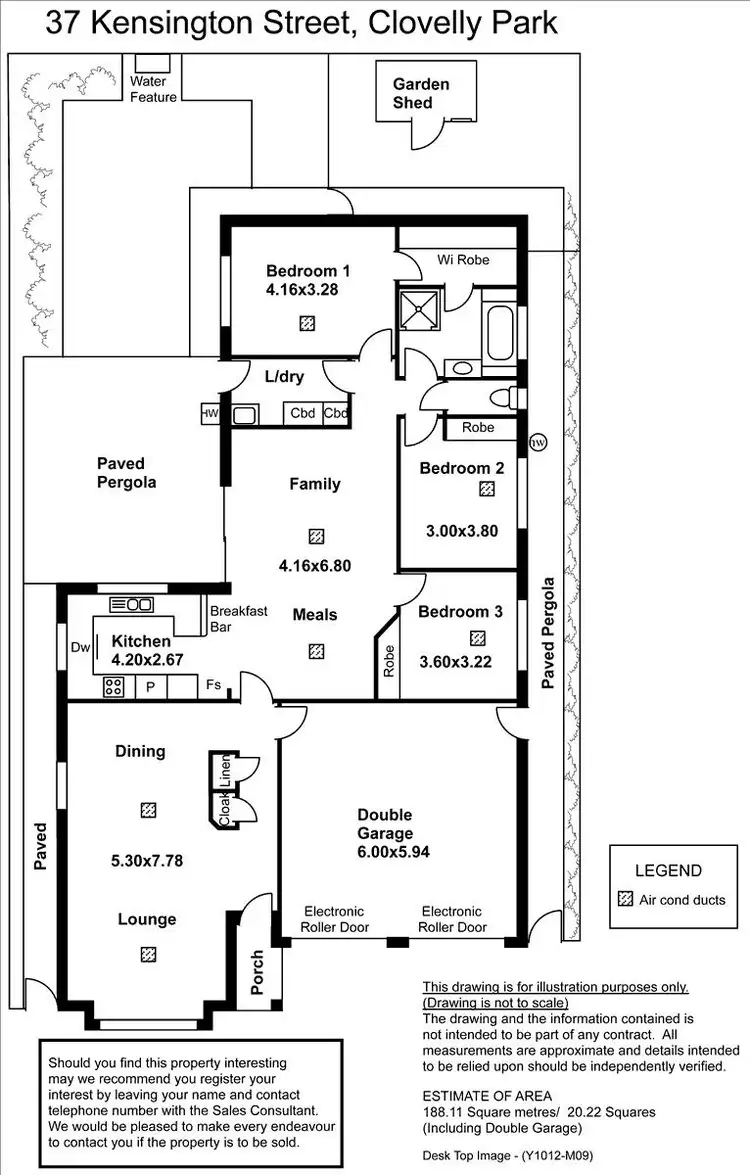 Floorplan of Homely house listing, 37 Kensington Street, Clovelly Park SA 5042