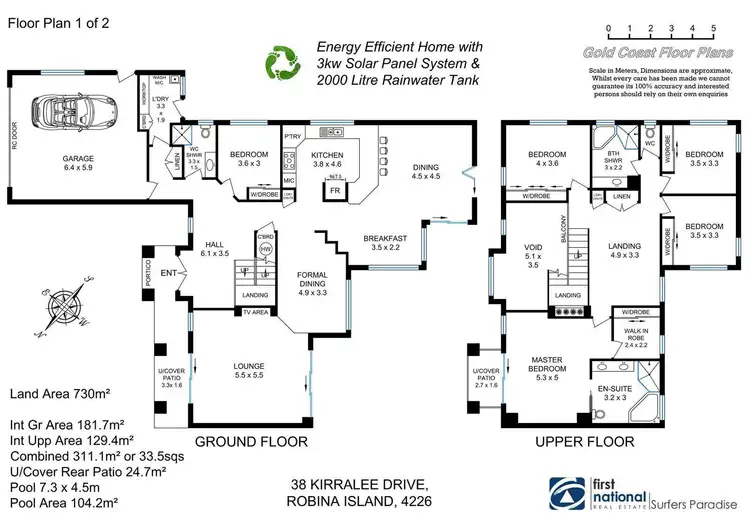 Floorplan of Homely house listing, 38 Kirralee Drive, Robina QLD 4226