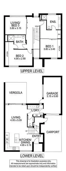 Floorplan of Homely townhouse listing, 54B Cedar Avenue, Brighton SA 5048