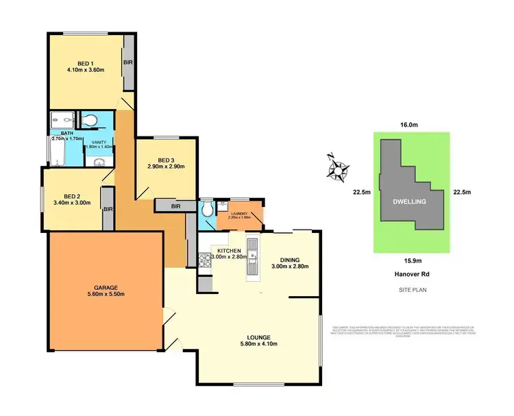 Floorplan of Homely house listing, 14 Hanover Road, Cameron Park NSW 2285