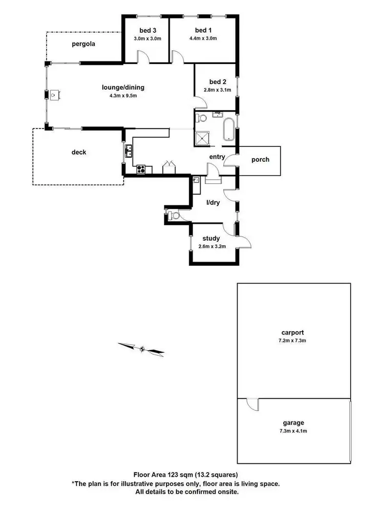 Floorplan of Homely house listing, 210 Murray Road, Cora Lynn VIC 3814