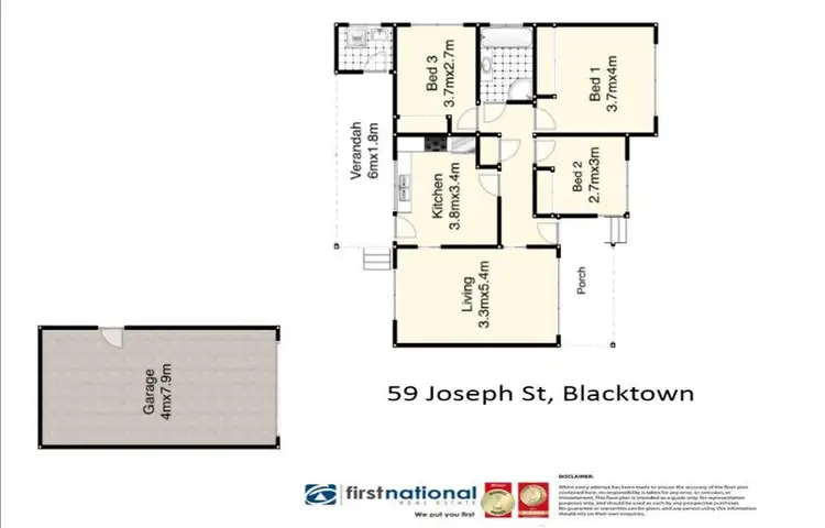 Floorplan of Homely house listing, 59 Joseph Street, Blacktown NSW 2148