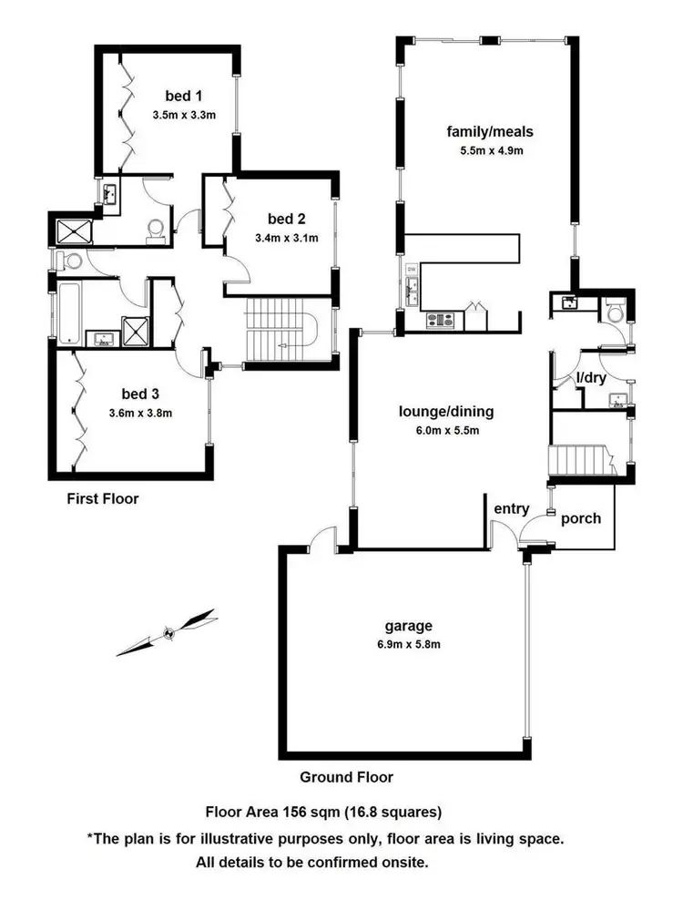 Floorplan of Homely unit listing, 2/55-57 Strathavan Drive, Berwick VIC 3806