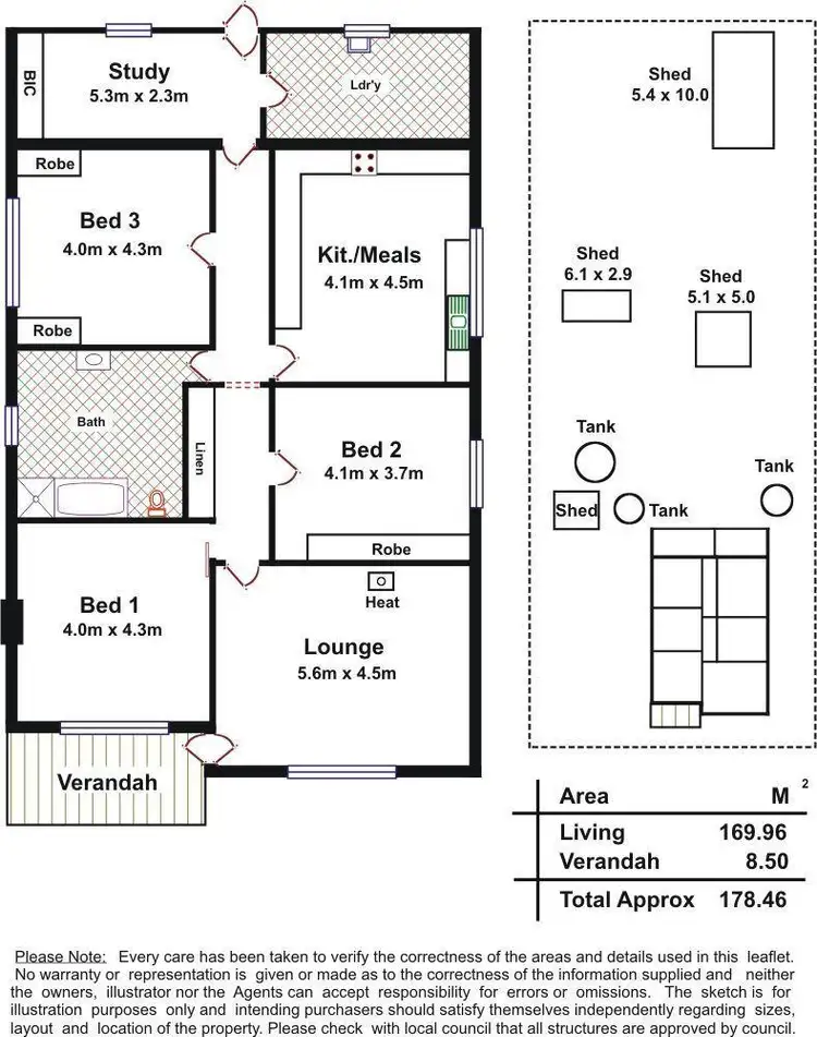 Floorplan of Homely house listing, 1999 North East Road, Inglewood SA 5133