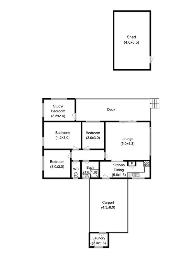Floorplan of Homely house listing, 375 Randalls Bay Road, Eggs And Bacon Bay TAS 7112