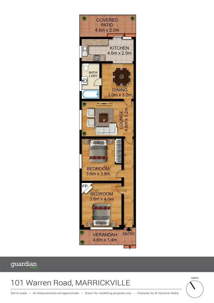 Floorplan of Homely house listing, 101 Warren Road, Marrickville NSW 2204