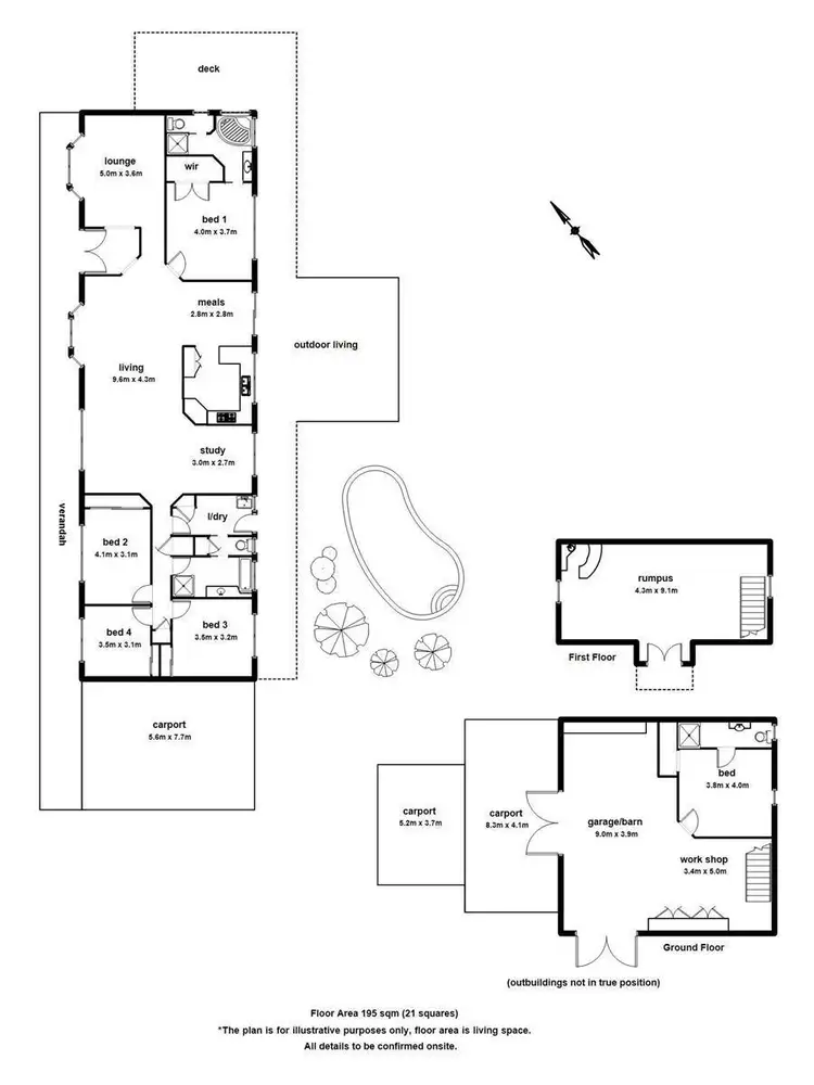 Floorplan of Homely rural property listing, 1 Morris Way, Bunyip VIC 3815