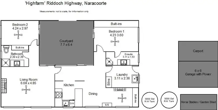 Floorplan of Homely house listing, 11493 Riddoch Highway, Naracoorte SA 5271