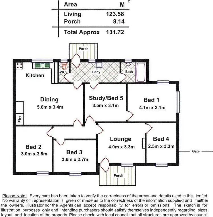 Floorplan of Homely house listing, 16 Brady Street, Elizabeth Downs SA 5113