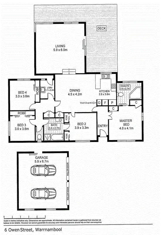 Floorplan of Homely house listing, 6 Owen Street, Warrnambool VIC 3280