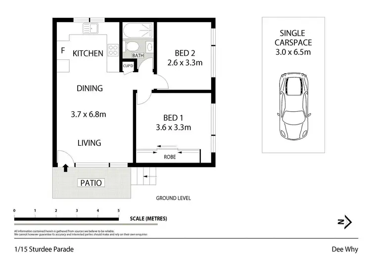 Floorplan of Homely unit listing, 1/15 Sturdee Parade, Dee Why NSW 2099