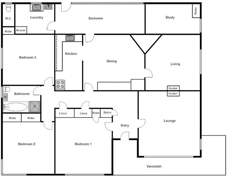 Floorplan of Homely house listing, 17 Ardlie Street, Warrnambool VIC 3280