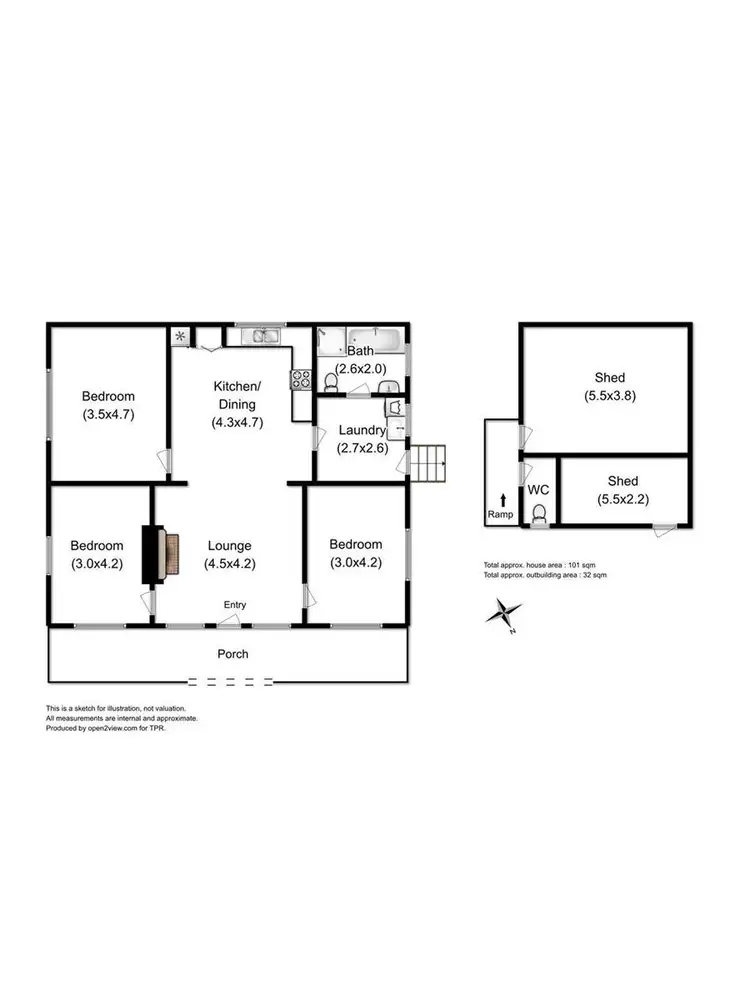 Floorplan of Homely house listing, 7 Temperance Lane, Franklin TAS 7113