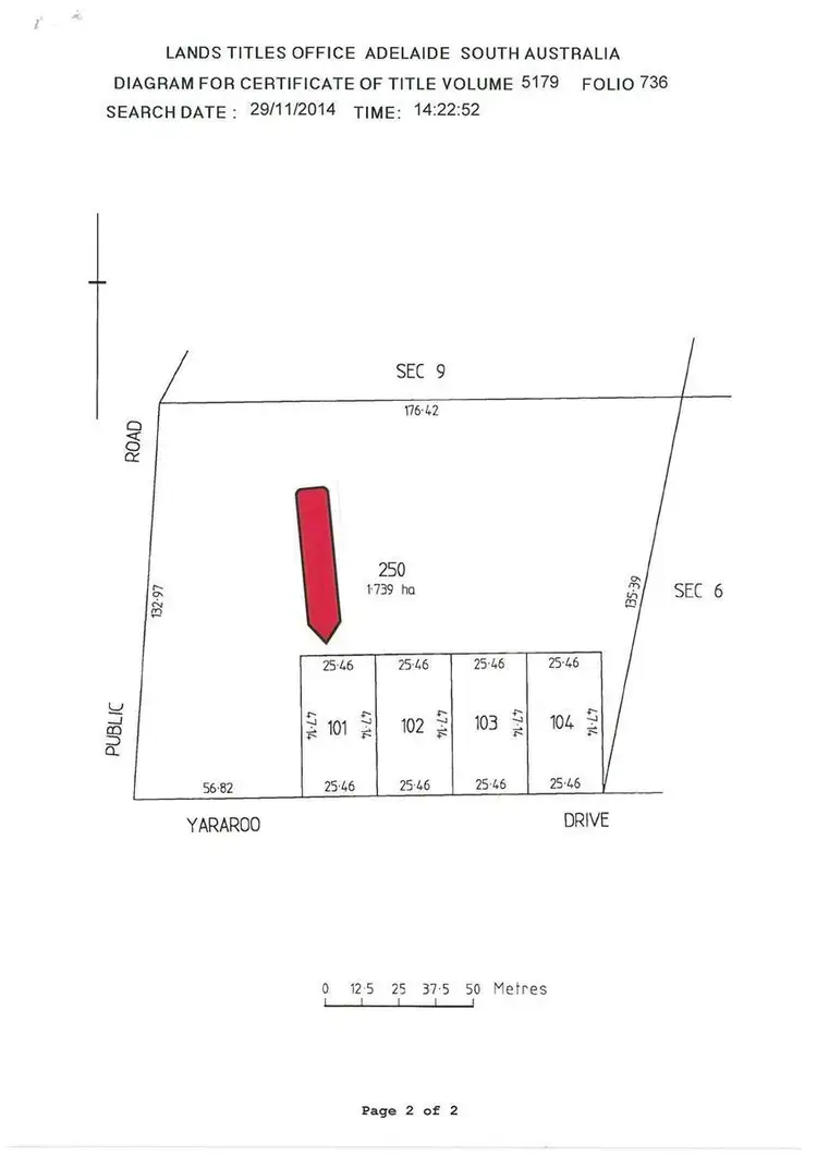 Floorplan of Homely land listing, 5 Yararoo Drive, Port Clinton SA 5570
