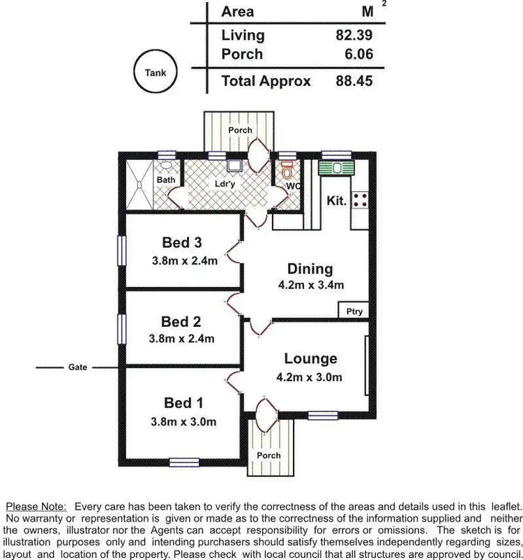 Floorplan of Homely house listing, 18 Shannon Street, Elizabeth East SA 5112