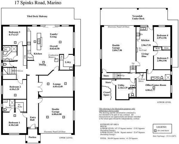 Floorplan of Homely house listing, 17 Spinks Road, Marino SA 5049