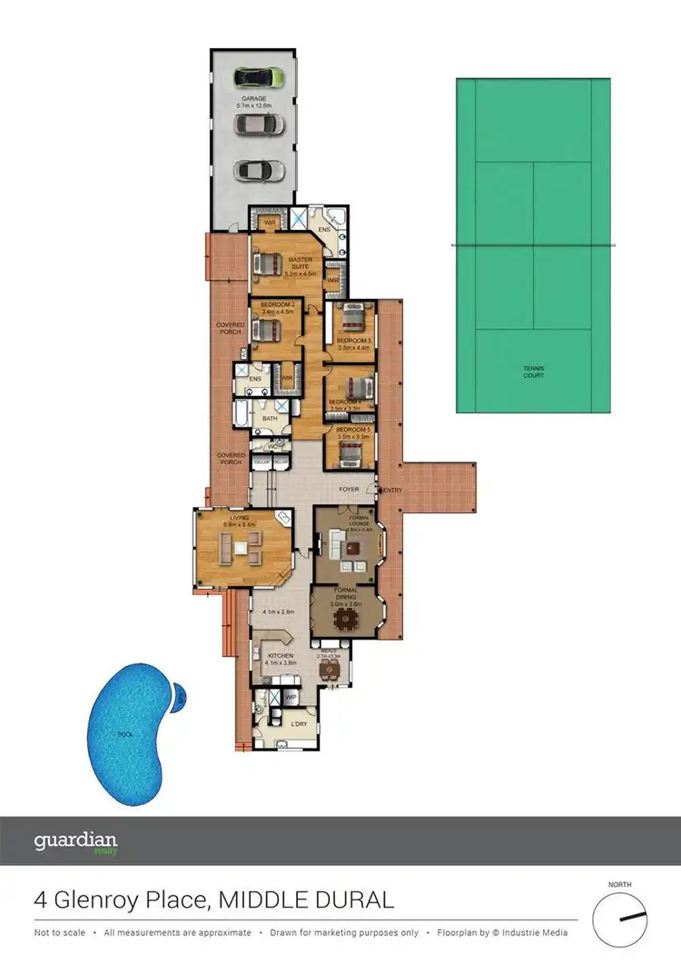 Floorplan of Homely house listing, 4 Glenroy Place, Middle Dural NSW 2158