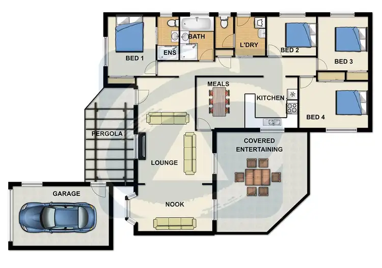 Floorplan of Homely house listing, 5 Maneroo Court, Springwood QLD 4127