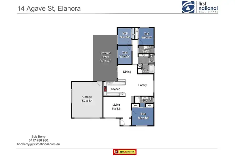 Floorplan of Homely house listing, 14 Agave Street, Elanora QLD 4221