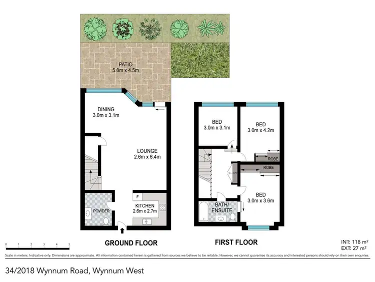 Floorplan of Homely townhouse listing, 34/2018 Wynnum Road, Wynnum West QLD 4178
