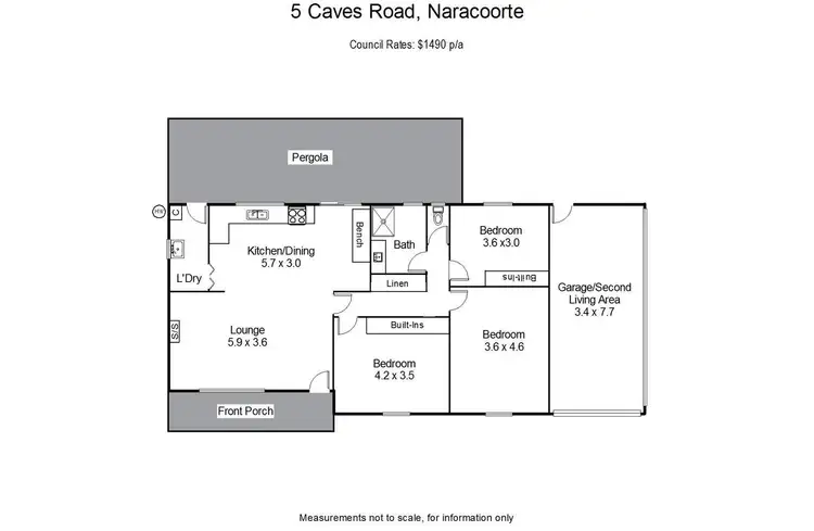 Floorplan of Homely house listing, 05 Caves Road, Naracoorte SA 5271