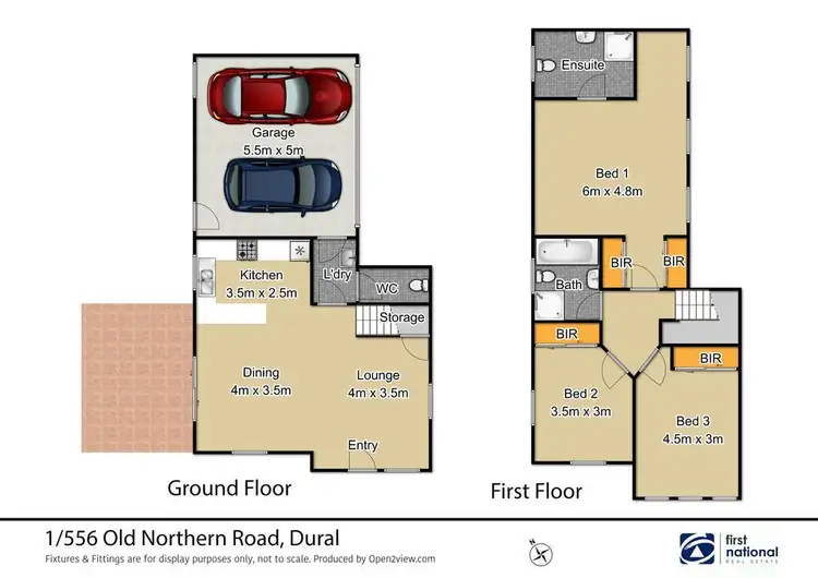 Floorplan of Homely townhouse listing, 1/556 Old Northern Road, Dural NSW 2158
