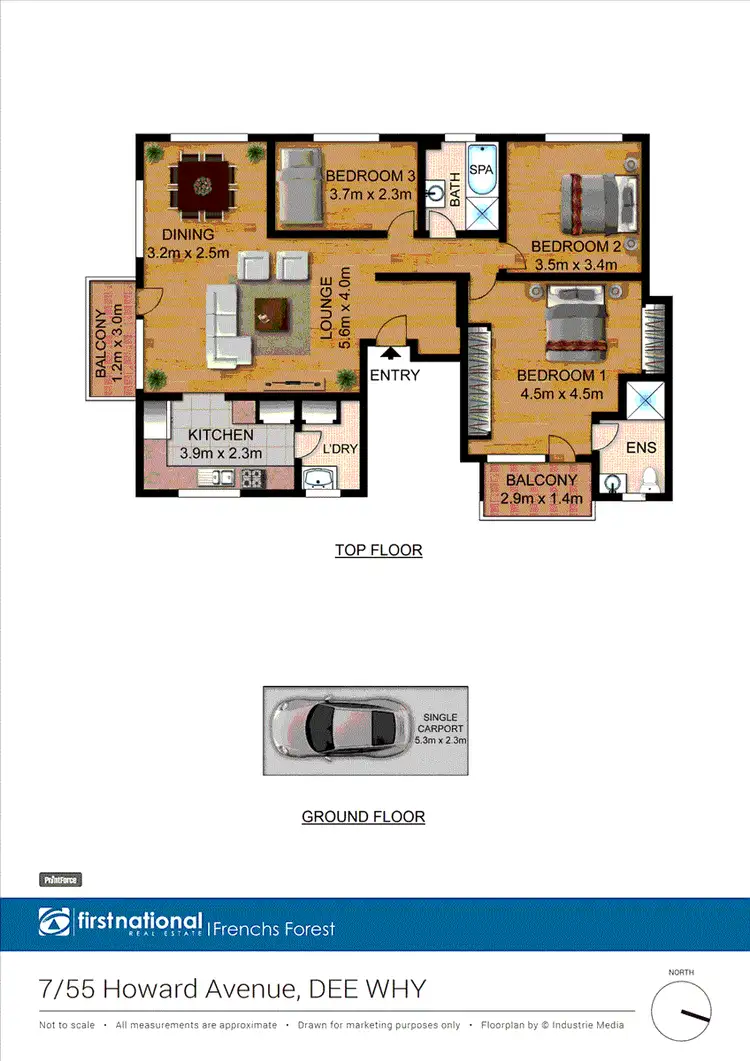 Floorplan of Homely unit listing, 7/55 Howard Avenue, Dee Why NSW 2099