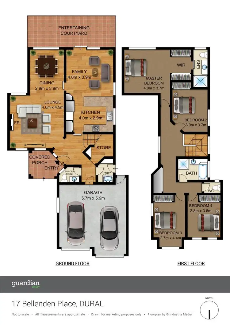 Floorplan of Homely house listing, 17 Bellenden Place, Dural NSW 2158
