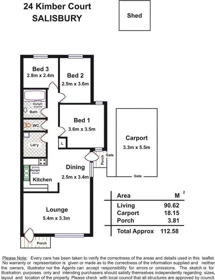 Floorplan of Homely house listing, 24 Kimber Court, Salisbury SA 5108