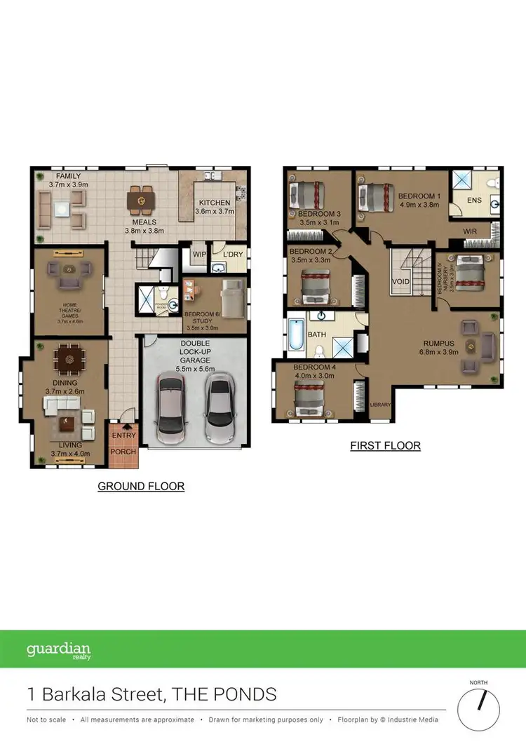 Floorplan of Homely house listing, 1 Barkala Street, The Ponds NSW 2769