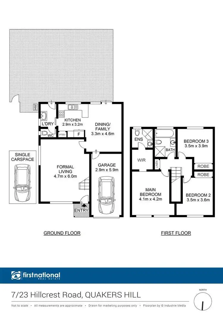 Floorplan of Homely townhouse listing, 7/23 Hillcrest Road, Quakers Hill NSW 2763