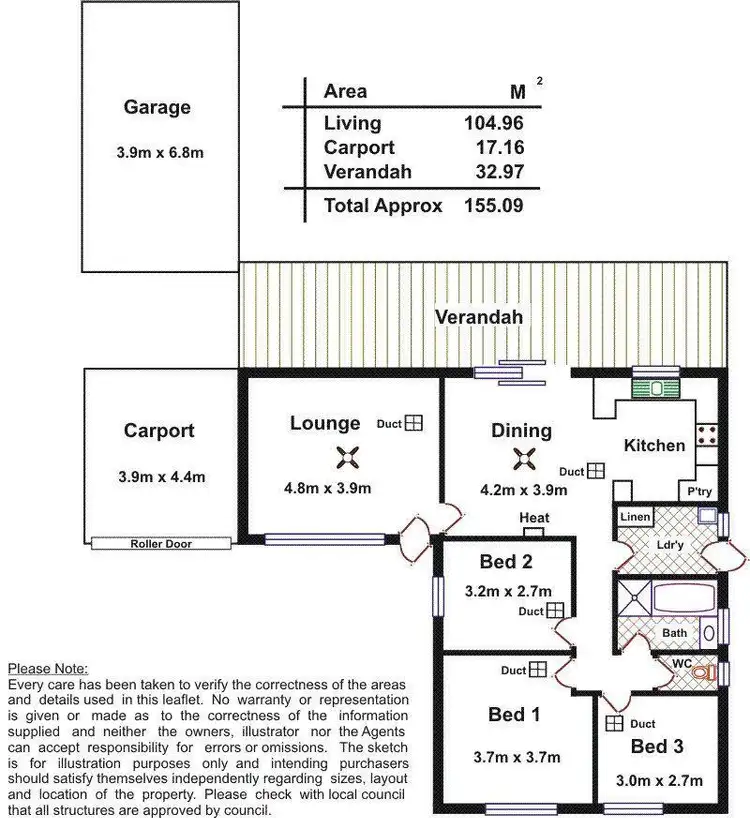 Floorplan of Homely unit listing, 4/10 Kincraig Crescent, Modbury SA 5092
