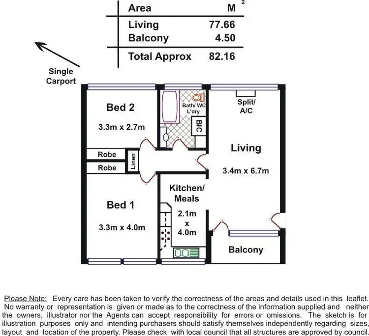 Floorplan of Homely unit listing, 4/35-39 Sydney Street, Glenside SA 5065