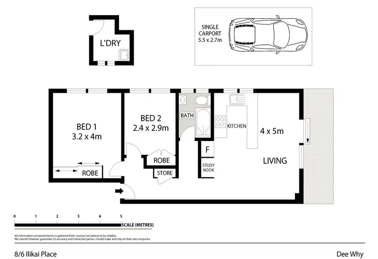 Floorplan of Homely unit listing, 8/6 Ilikai Place, Dee Why NSW 2099