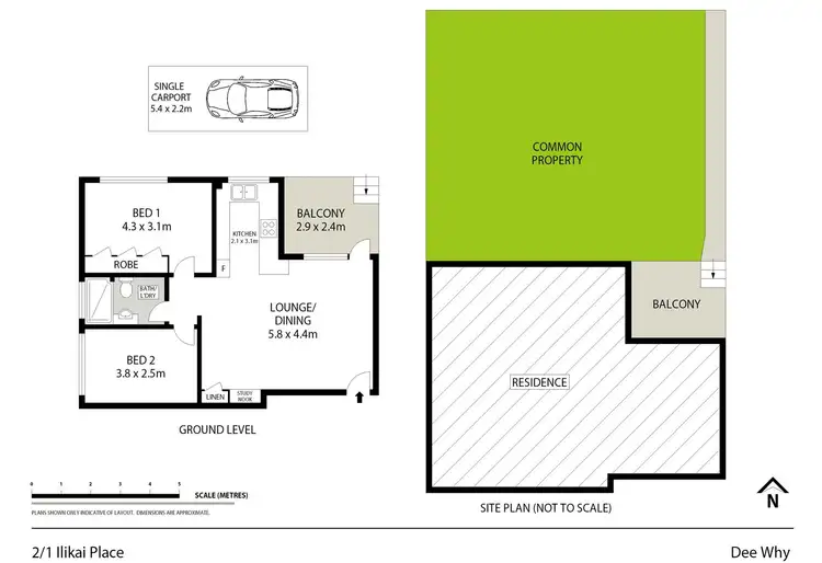 Floorplan of Homely unit listing, 2/1 Ilikai Place, Dee Why NSW 2099