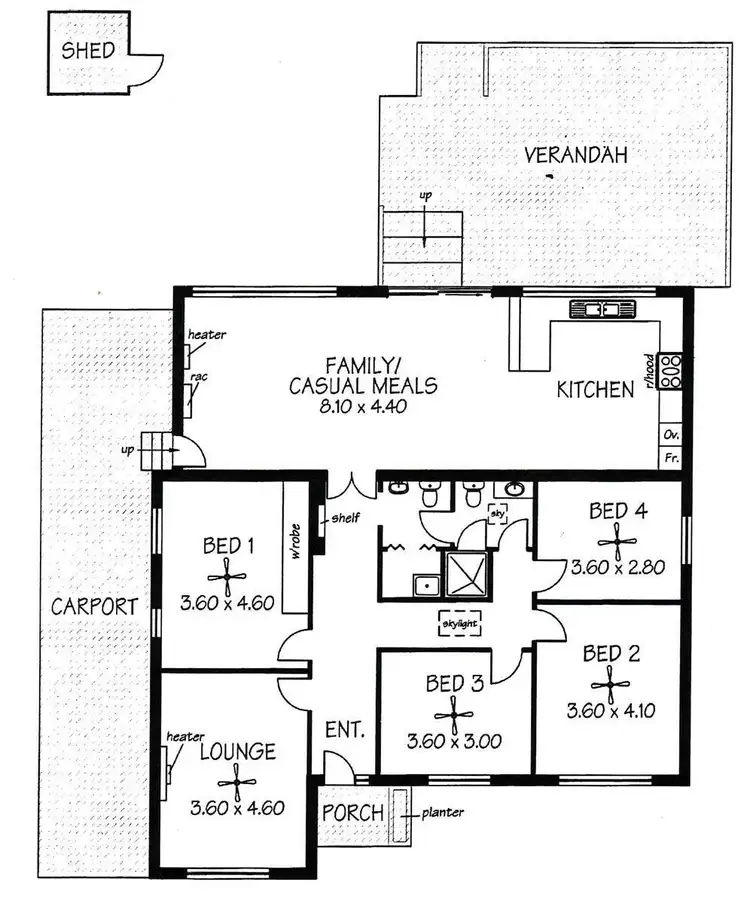 Floorplan of Homely house listing, 8 Fleming Avenue, Ridgehaven SA 5097