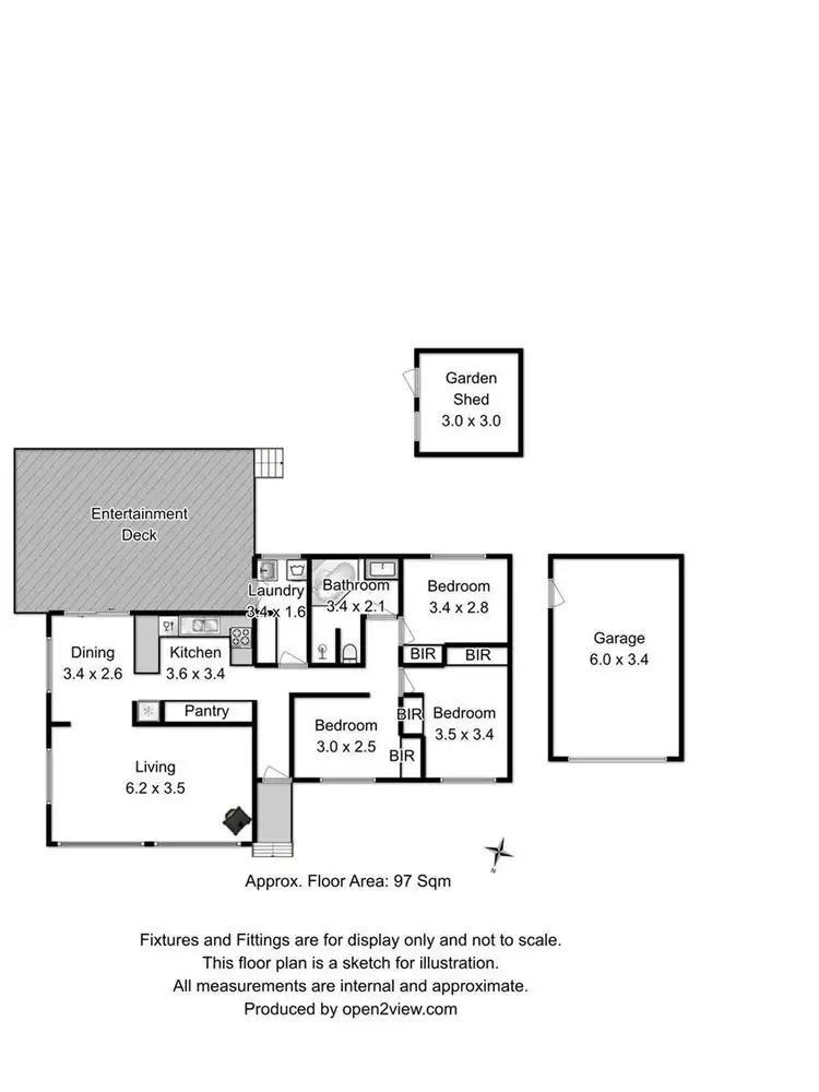 Floorplan of Homely house listing, 4 Garthfield Avenue, Cygnet TAS 7112