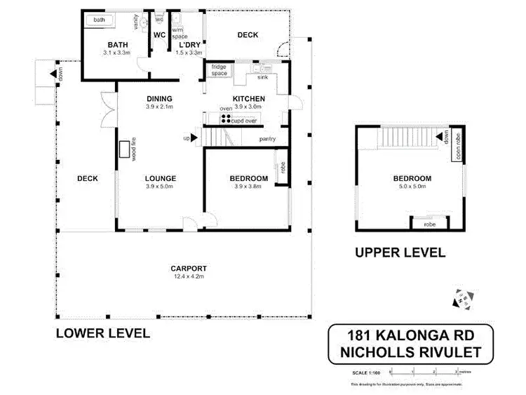 Floorplan of Homely house listing, 181 Kalonga Road, Nicholls Rivulet TAS 7112
