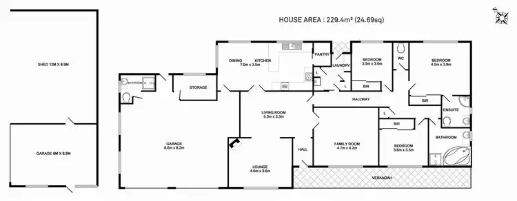 Floorplan of Homely house listing, 40 Cross Road, Nicholls Rivulet TAS 7112
