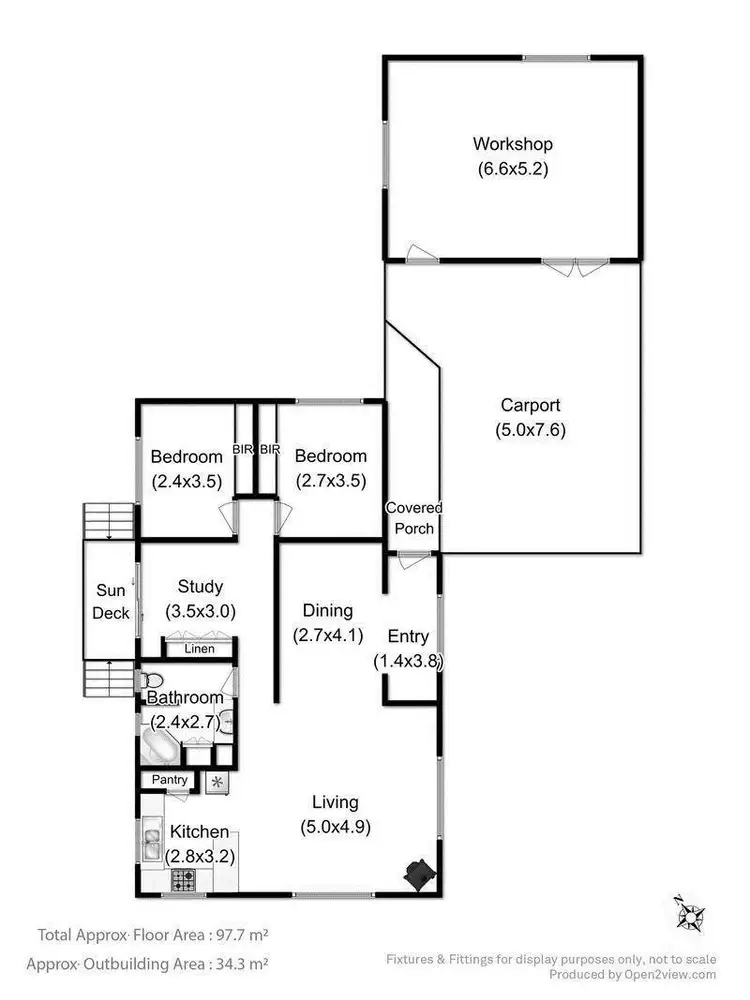 Floorplan of Homely house listing, 29 Sunset Drive, Garden Island Creek TAS 7112
