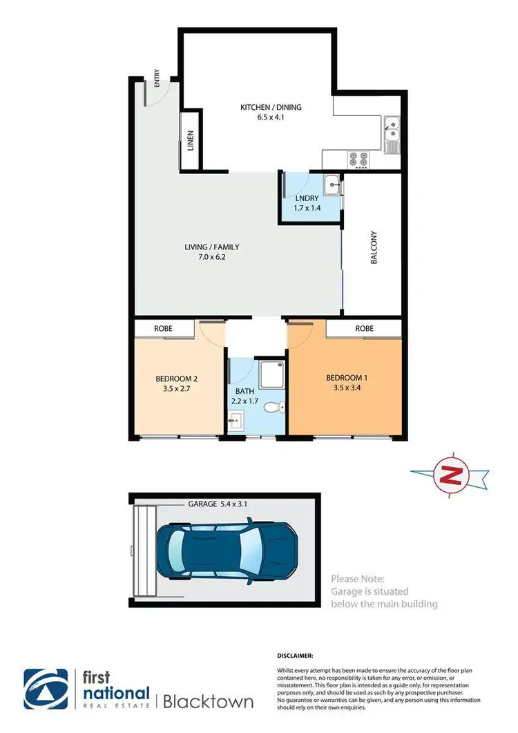Floorplan of Homely apartment listing, 9/45-47 Calliope Street, Guildford NSW 2161