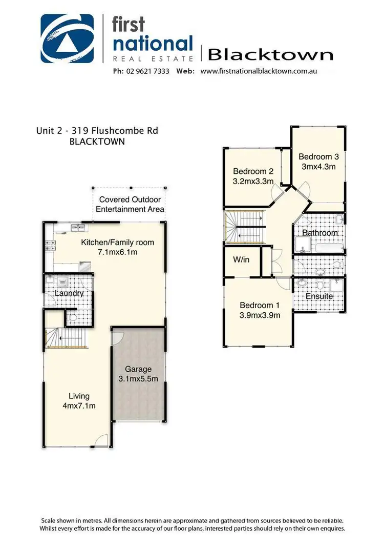 Floorplan of Homely house listing, 2/319 Flushcombe Road, Blacktown NSW 2148
